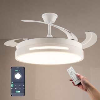 Ventoinha de Teto LED White Smart ø108 Cm CCT