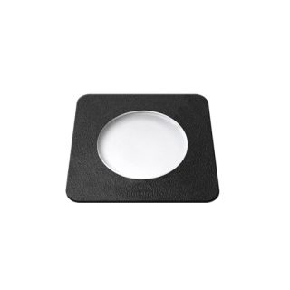 Aplique/Foco de encastrar CECI quadrado 1xGU10 4,8W 2CCT IP66 C.9,2xL.9,2xAlt.12,7cm resina preta