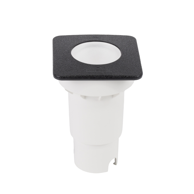 Aplique/Foco de encastrar CECI quadrado 1xGU10 4,8W 2CCT IP66 C.9,2xL.9,2xAlt.12,7cm resina preta - Image 2