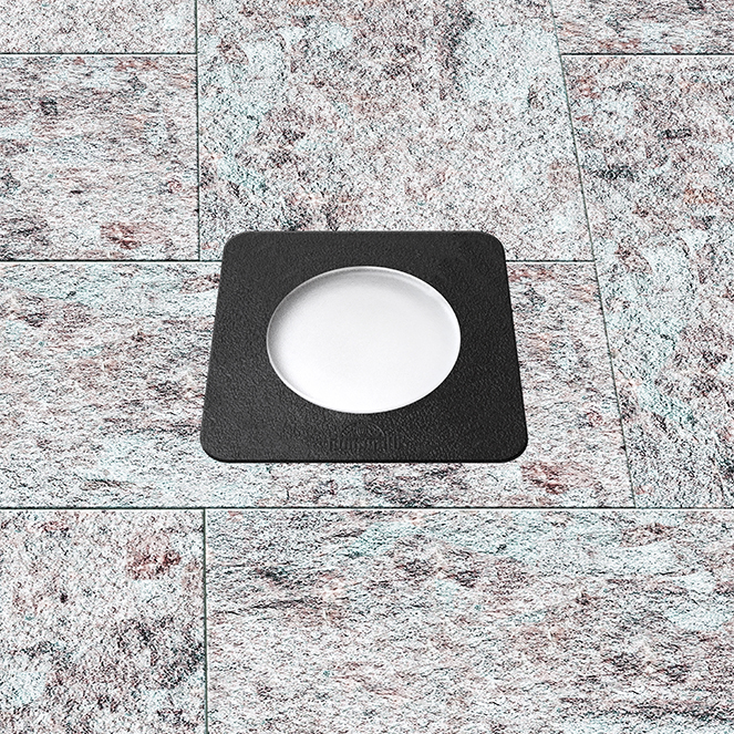 Aplique/Foco de encastrar CECI quadrado 1xGU10 4,8W 2CCT IP66 C.9,2xL.9,2xAlt.12,7cm resina preta - Image 3