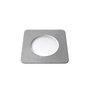Aplique/Foco de encastrar CECI quadrado 1xGU10 4,8W 2CCT IP66 C.9,2xL.9,2xAlt.12,7cm resina cinza