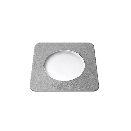 Aplique/Foco de encastrar CECI quadrado 1xGU10 4,8W 2CCT IP66 C.9,2xL.9,2xAlt.12,7cm resina cinza
