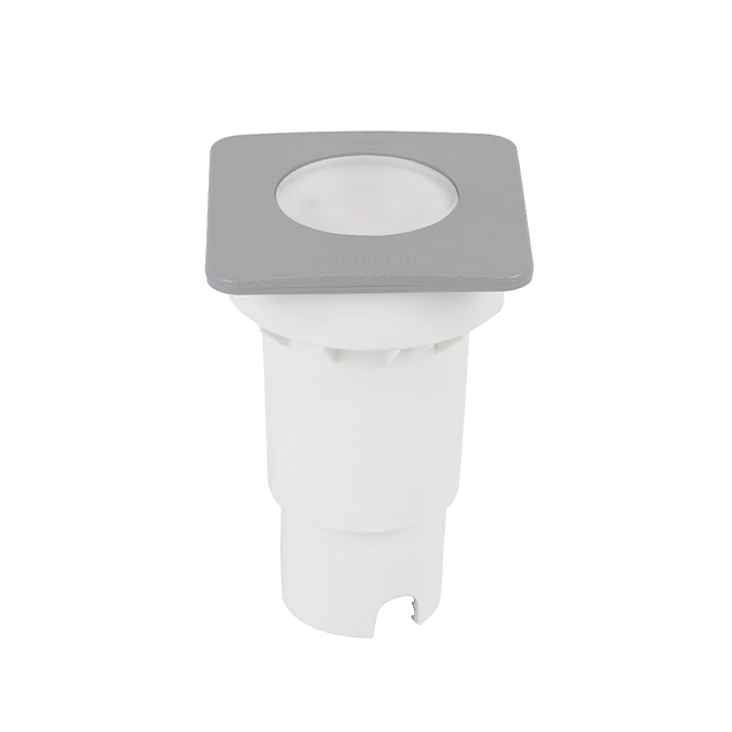 Aplique/Foco de encastrar CECI quadrado 1xGU10 4,8W 2CCT IP66 C.9,2xL.9,2xAlt.12,7cm resina cinza - Image 2