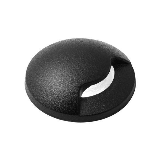 Aplique/Foco de encastrar ALDO redondo 1xG9 1,7W 3000K IP67 Alt.11xD.5cm resina preta