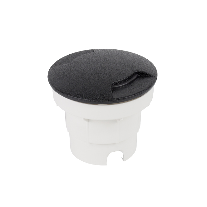 Foco de encastrar solo CECI 1xGX23 3W botão CCT (3cores) IP67 Alt.9,3xD.12cm resina preta - Image 2