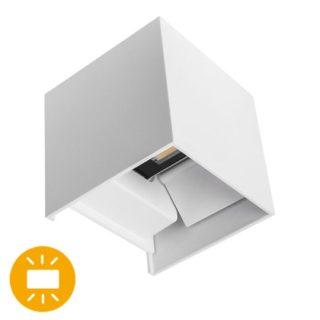 Aplique SOR IP65 2x5W LED 800lm 3000K C.10xL.10xAlt.10cm branco