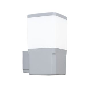 Aplique VIRGILIO 1xE27 11W botão CCT (3cores) IP55 C.13,1xL.15,5xAlt.25cm resina cinza
