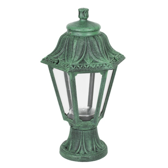 Pilar ANNA 1xE27 IP55 Alt.38,5xD.22cm resina verde