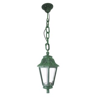 Suspensão ANNA 1xE27 IP55 Alt.80xD.22cm resina verde