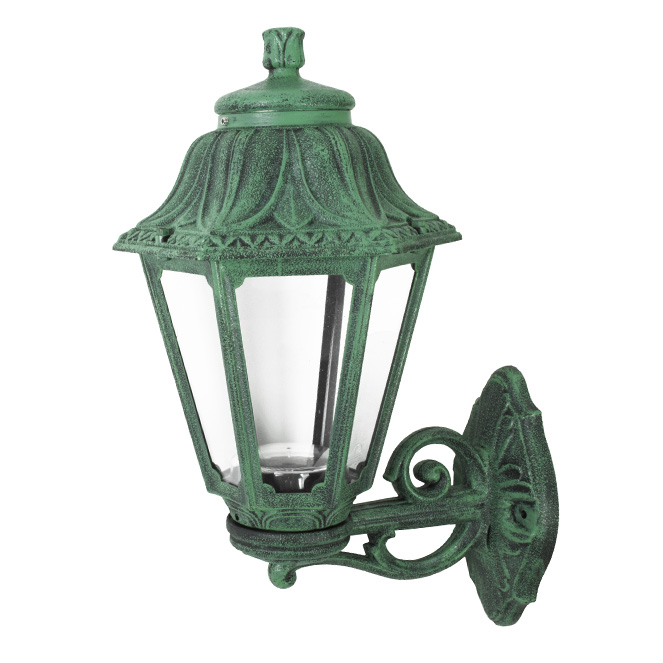 Aplique ANNA 1xE27 IP55 C.22xL.27,5xAlt.45cm resina verde