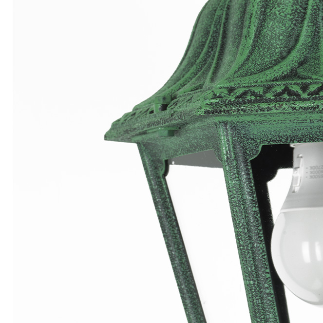 Aplique ANNA 1xE27 IP55 C.22xL.27,5xAlt.45cm resina verde - Image 2