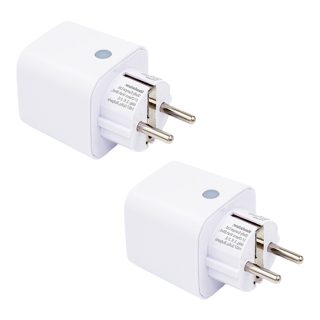 Shelly Plug M Gen3 Branco 2 unid. — Tomada Inteligente Wi-Fi 13A 3000W com Medição