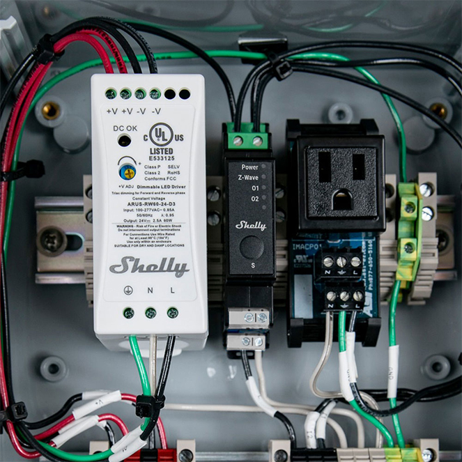 Shelly Pro 2PM — Relé 2 canais p/calha DIN 2×16A com Medição de consumo Wi-Fi + Bluetooth + LAN - Image 3