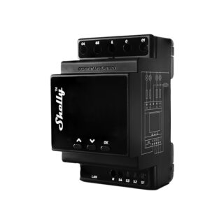 Shelly Pro 4PM — Relé 4 Canais para Calha DIN, 4x16A com Medição Consumo Wi-Fi+Bluetooth+LAN