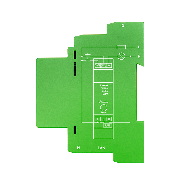 Shelly Pro Dimmer 1PM — Regulador para calha DIN, 200W com Medição Consumo Wi-Fi + Bluetooth + LAN - Image 2