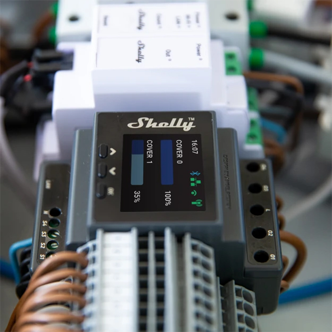 Shelly Pro Dual Cover PM — Controlador 2 canais p/calha DIN, 2 Motores/Estores c/Medição de Consumo - Image 3