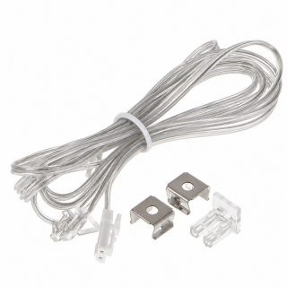 Kit de Ligação Inicial para Fita LED EasyLed, Pack de 2 Clips de Fixação e Tampa