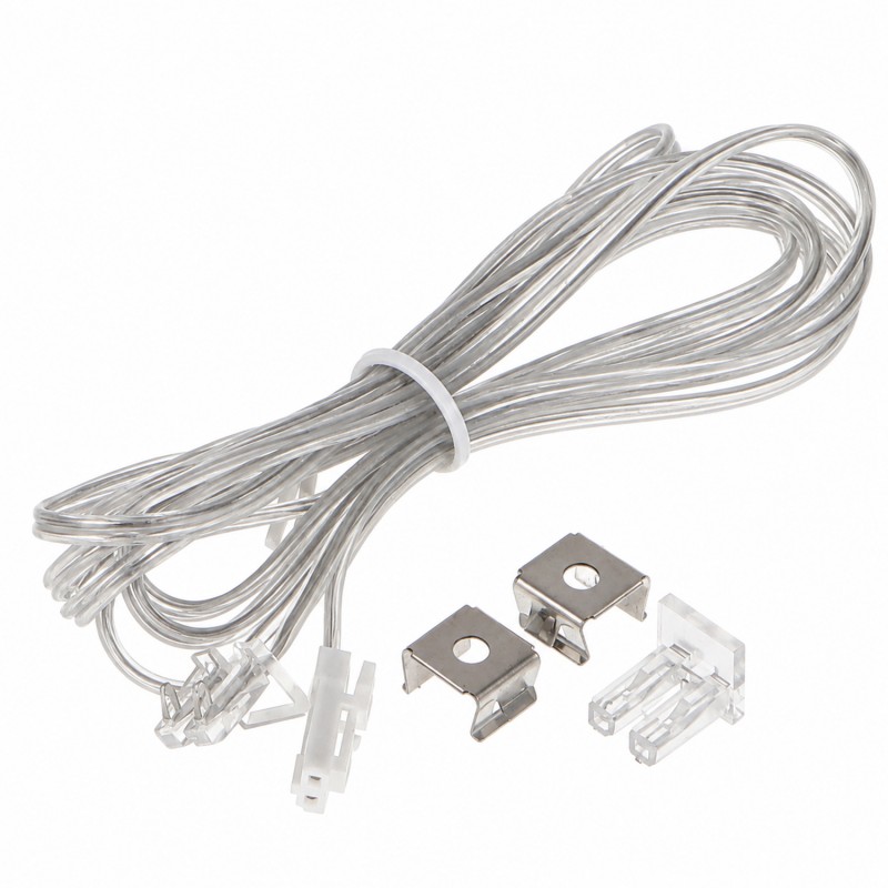 Kit de Ligação Inicial para Fita LED EasyLed, Pack de 2 Clips de Fixação e Tampa