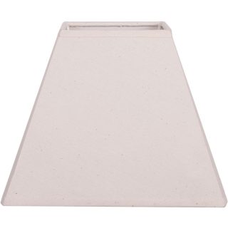 Abat-jour DANIA quadrado prisma liso com pinça C.12xL.12xAlt.10,5cm bege