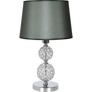 Candeeiro de mesa KEGAN 1xE27 A.48xD.30cm cromado/prata