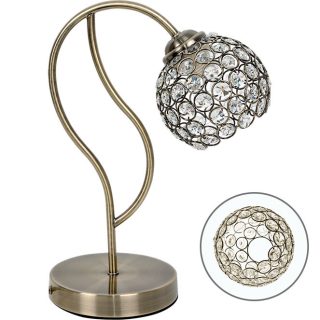 Candeeiro de mesa BALBINA 1xE27 C.15xL.27xAlt.35cm oxidado