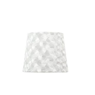 Abat-jour FATIMA redondo cónico com pinça Alt.12xD.15cm branco