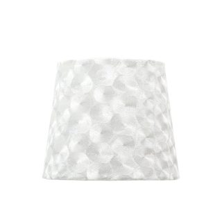 Abat-jour FATIMA redondo cónico com encaixe E27 Alt.20xD.30cm branco