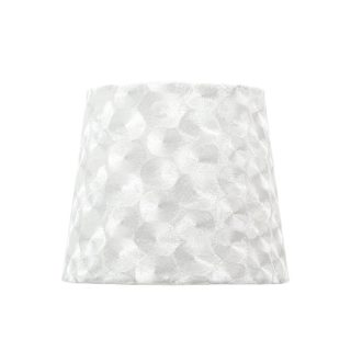 Abat-jour FATIMA redondo cónico com encaixe E27 Alt.23xD.35cm branco