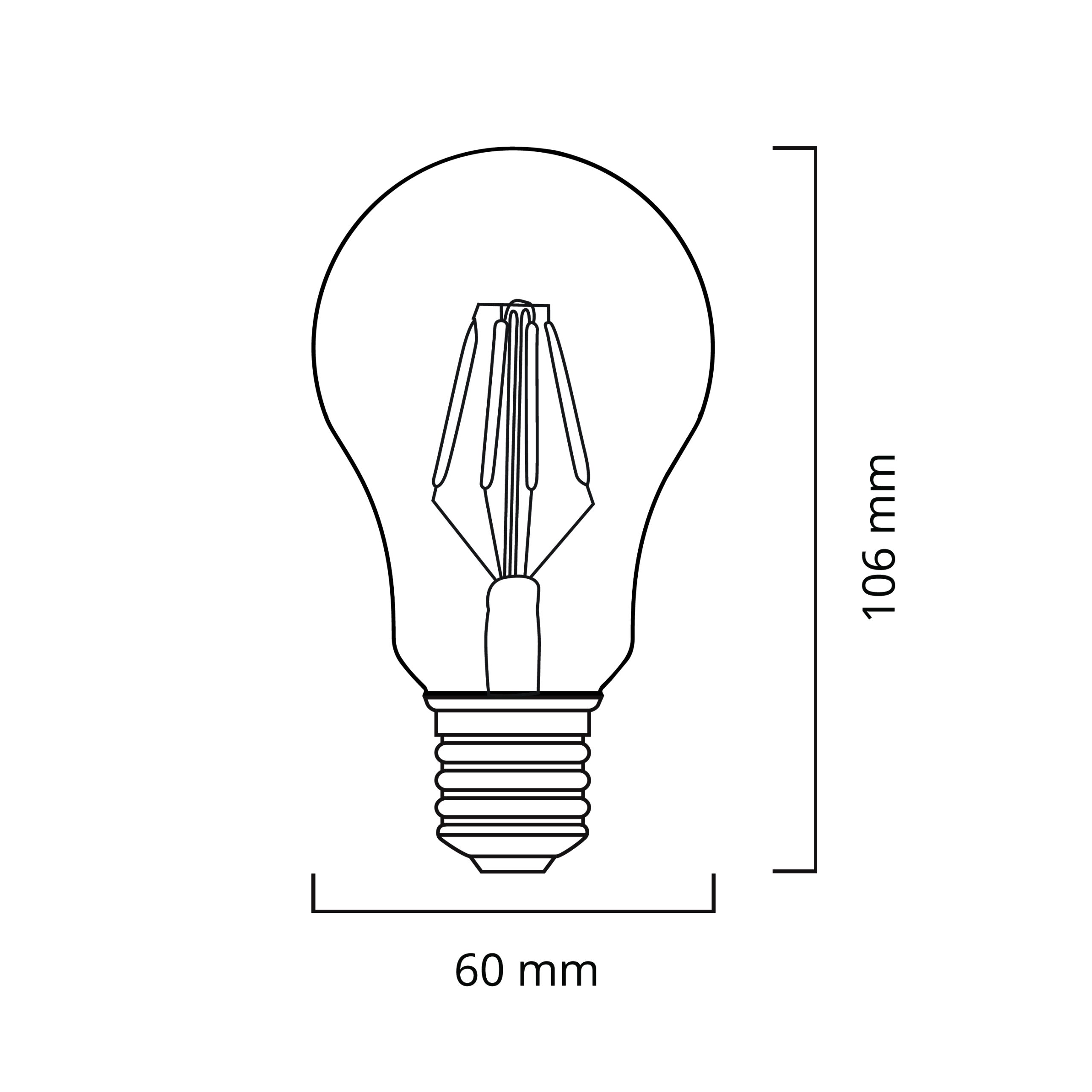 Lâmpada E27 (grosso) GLS (standard) CLASSIC LED 8W 2700K 1055lm - Image 2