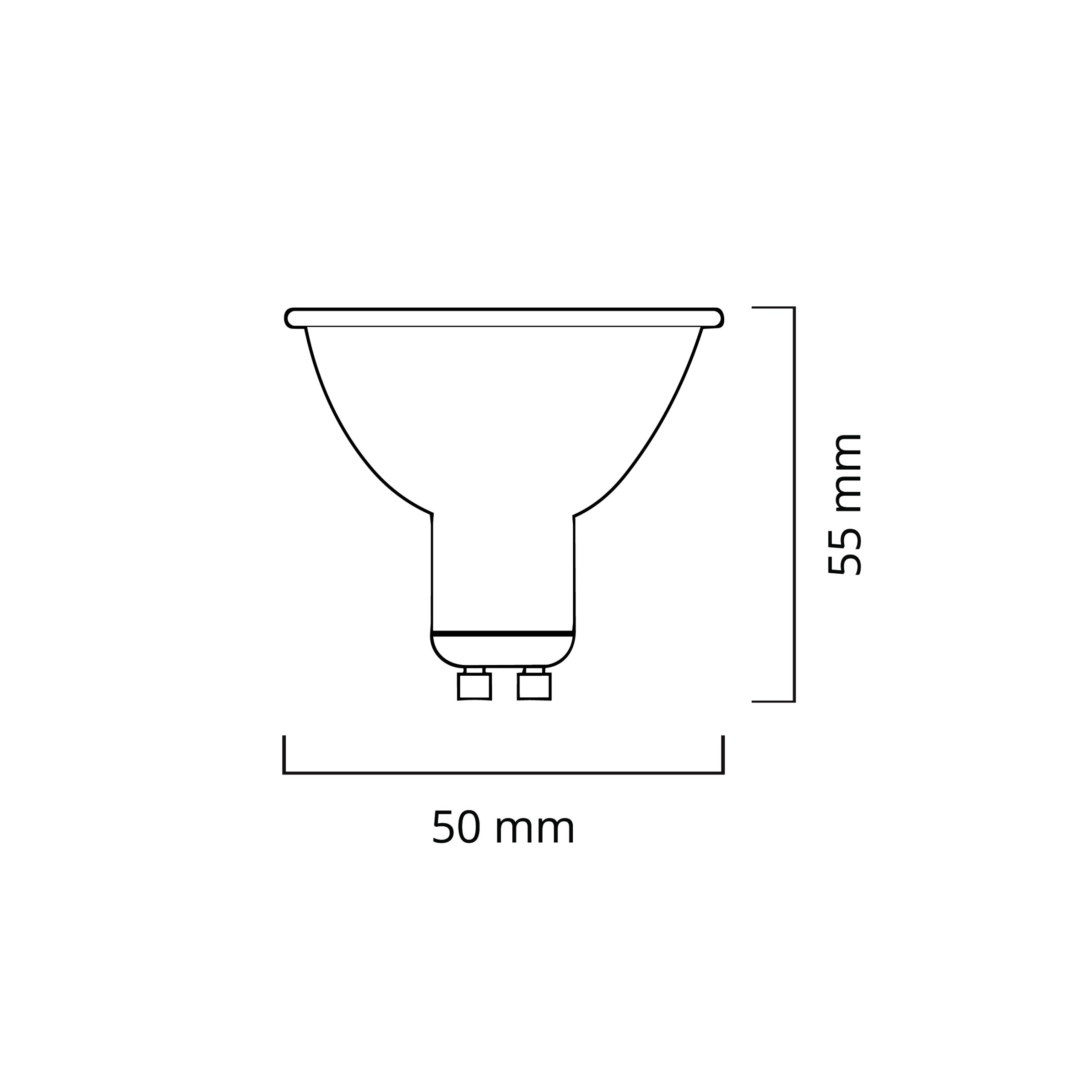 Lâmpada GU10 DURAMAX LED 4,5W 3000K 850lm 100° Branca - Image 2