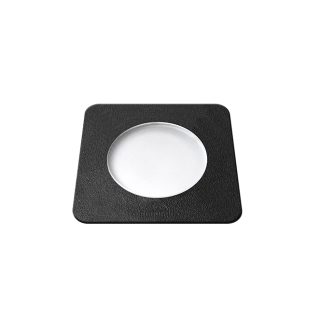 Aplique/Foco de encastrar CECI quadrado 1xGU10 4,8W 2CCT IP66 C.9,2xL.9,2xAlt.12,7cm resina preta