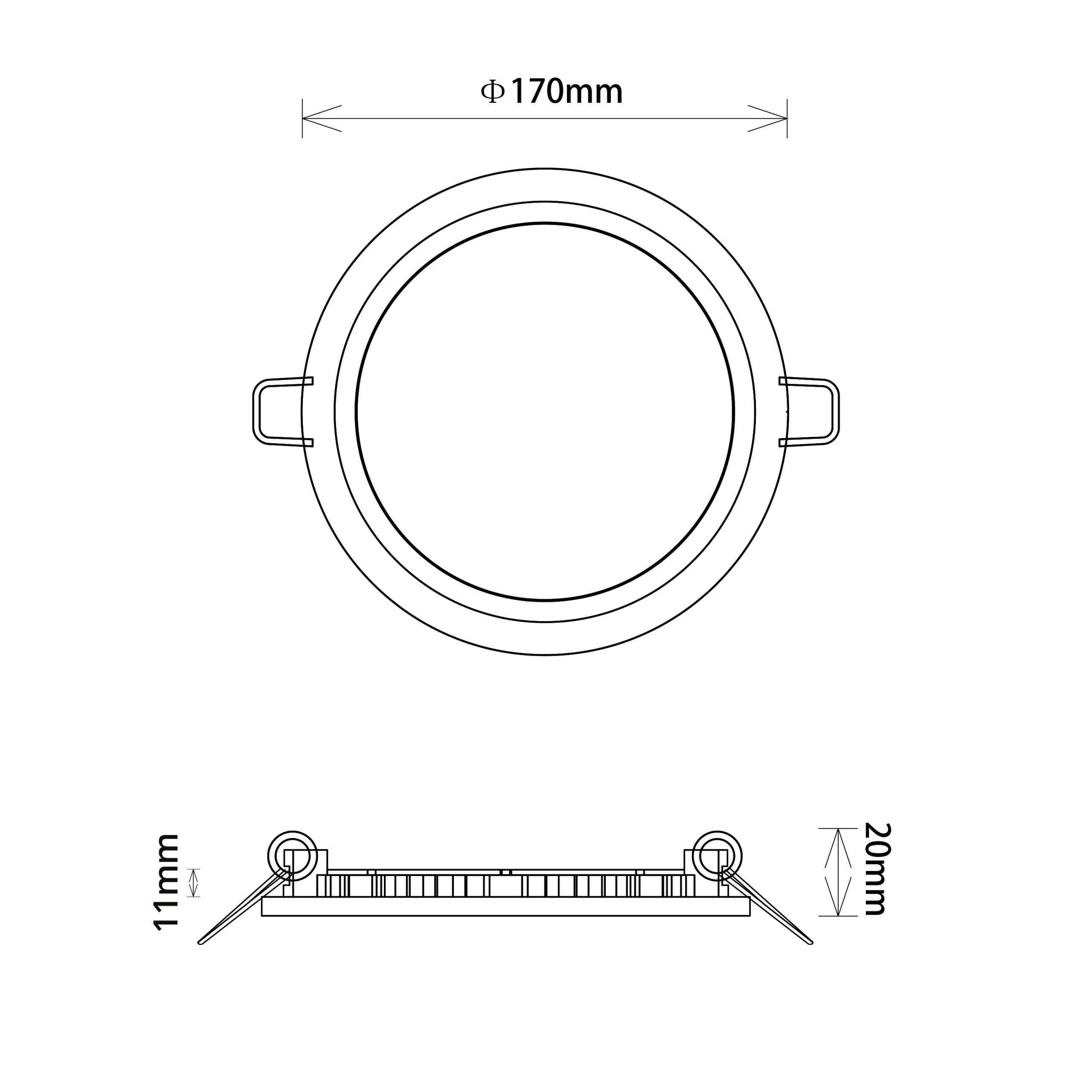 Foco de encastrar INTEGO CLASSIC redondo 12W LED CCT 1000lm 120° Alt.2xD.17cm branco - Image 3