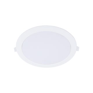 Foco de encastrar INTEGO 2.0 PC redondo 18W LED CCT 1800lm 120° Alt.2,5xD.22,5cm branco