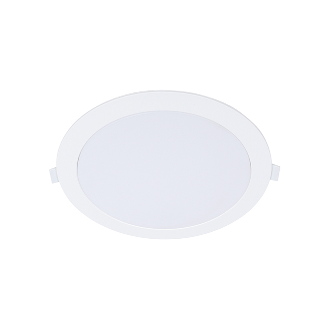 Foco de encastrar INTEGO 2.0 PC redondo 18W LED CCT 1800lm 120° Alt.2,5xD.22,5cm branco