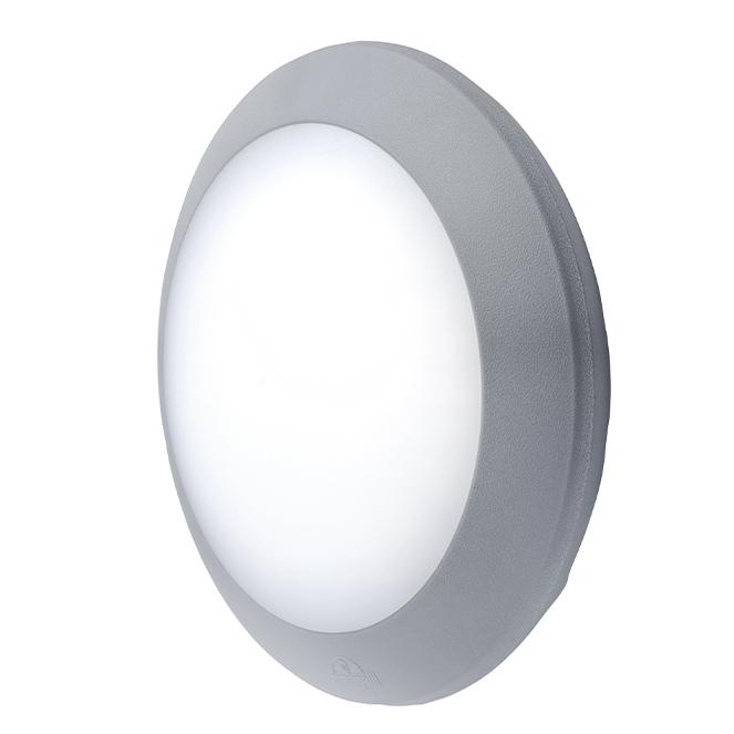 Aplique BERTA 1xE27 IP66 Alt.8xD.27,5cm resina cinzenta