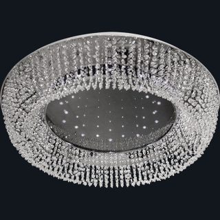 Plafond VIOLET grande 25xG4 12V+90x0.06W LED Alt.19xD.100cm cromado