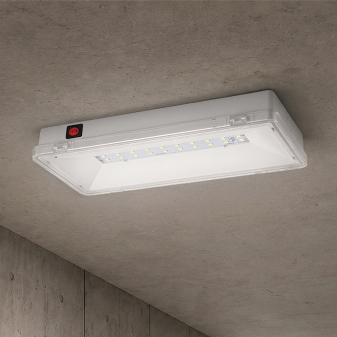 Luz de emergência KALLUS mista 1x4,5W LED 200lm 4000K C.23,5xL.10,5xAlt.3,6cm Branco - Image 3