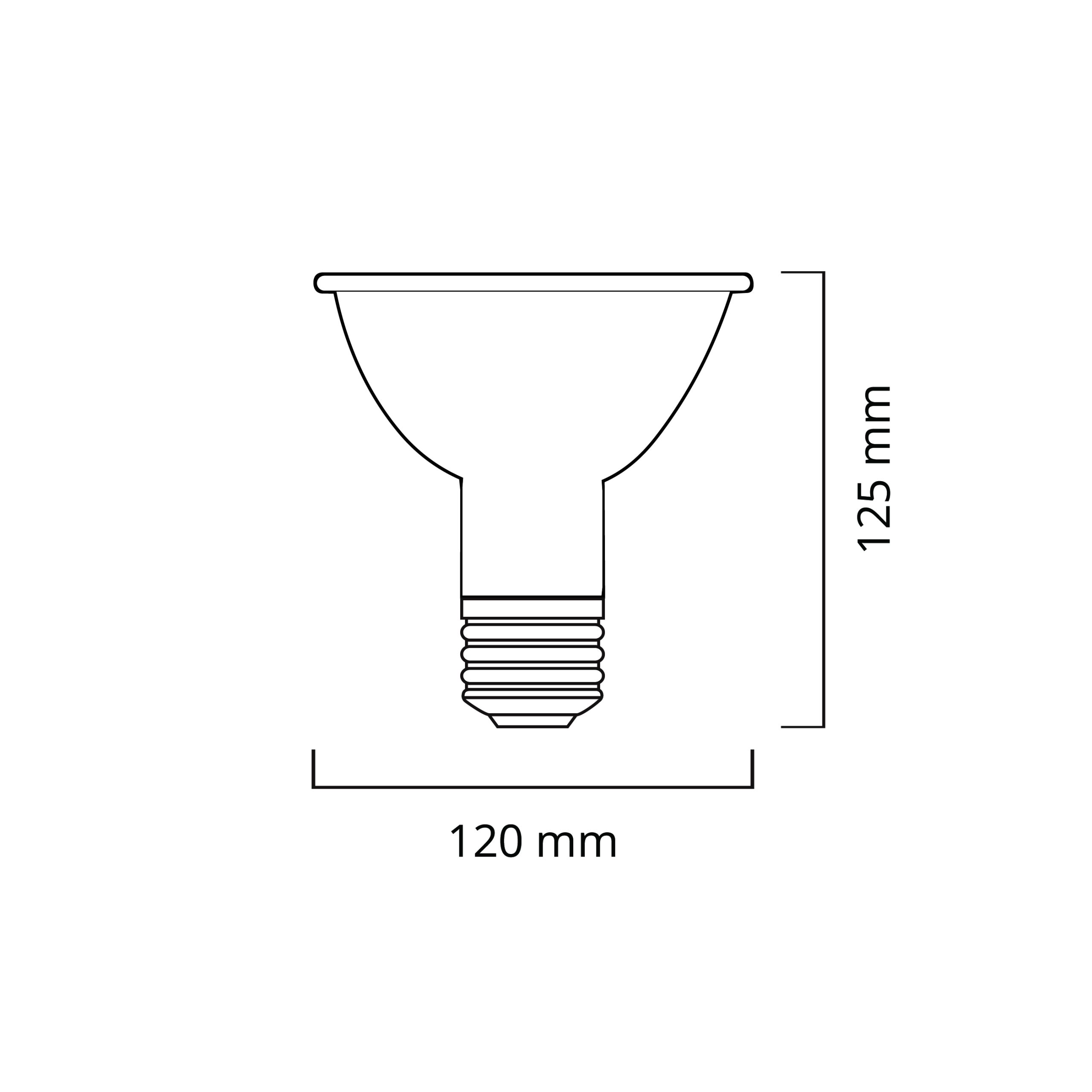 Lâmpada E27 (grosso) PAR38 DURAMAX LED 14W 3000K 1440cd 55° - Image 2