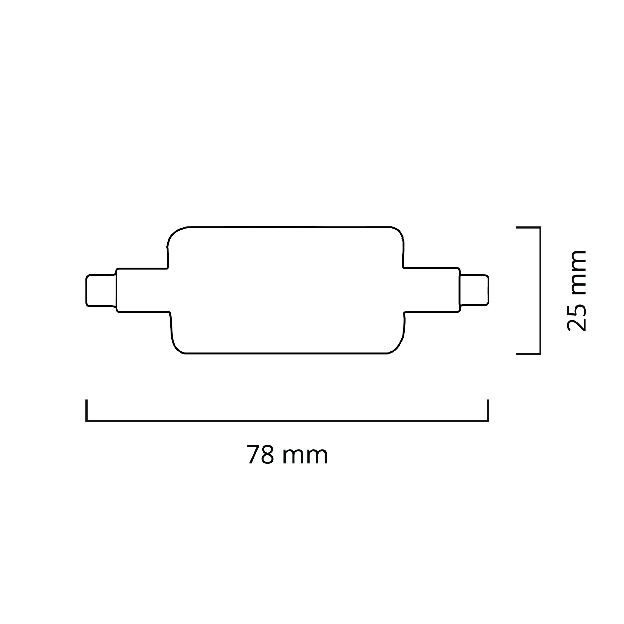 Lâmpada R7s (78mm) Linear PIXY LED 5W 6400K 490lm - Image 2