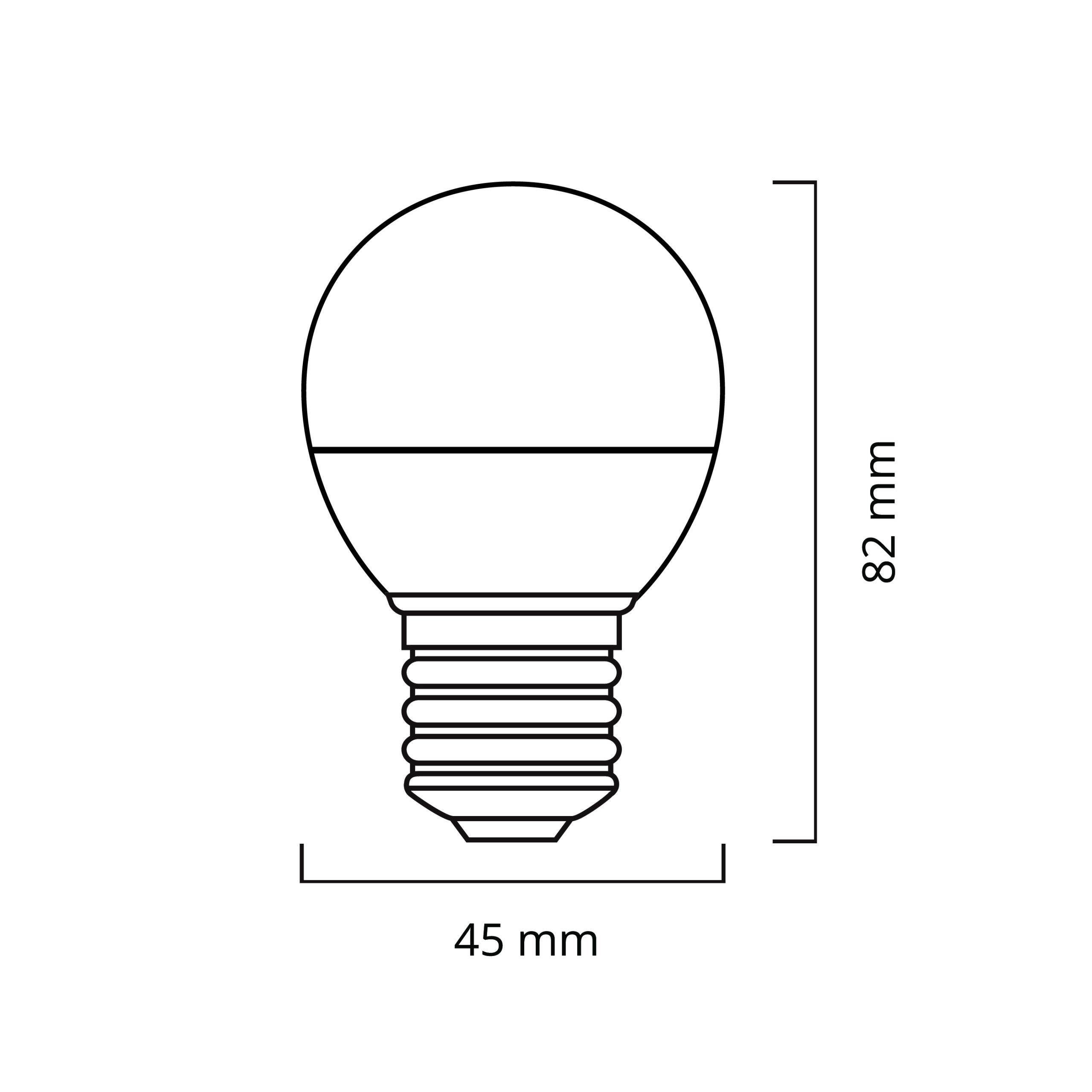 Lâmpada E27 (grosso) Esférica VALUE MAX LED 5W 3000K 470lm - Image 2
