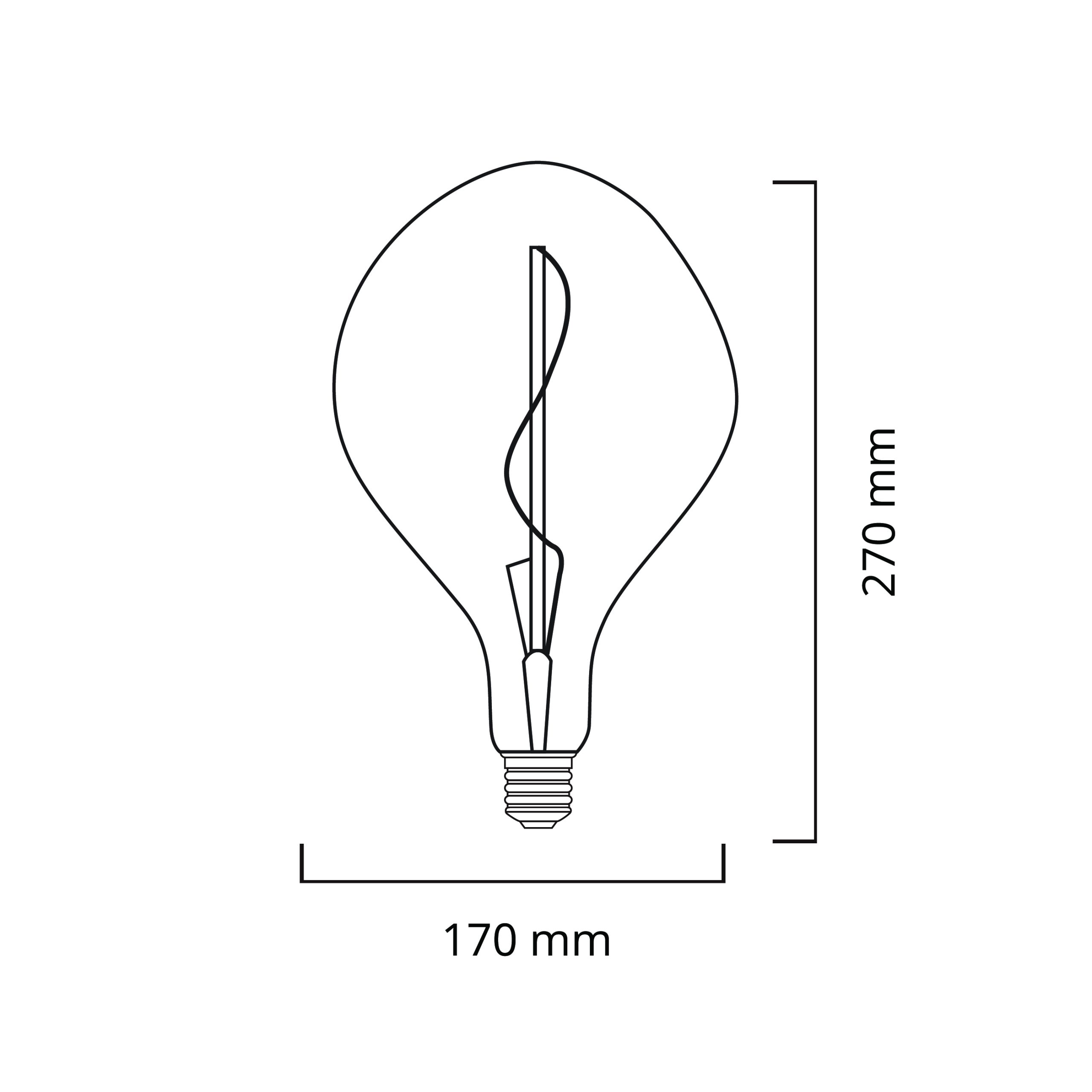 Lâmpada E27 (grosso) JADA LED 5W 2200K 250lm Ambar - Image 2