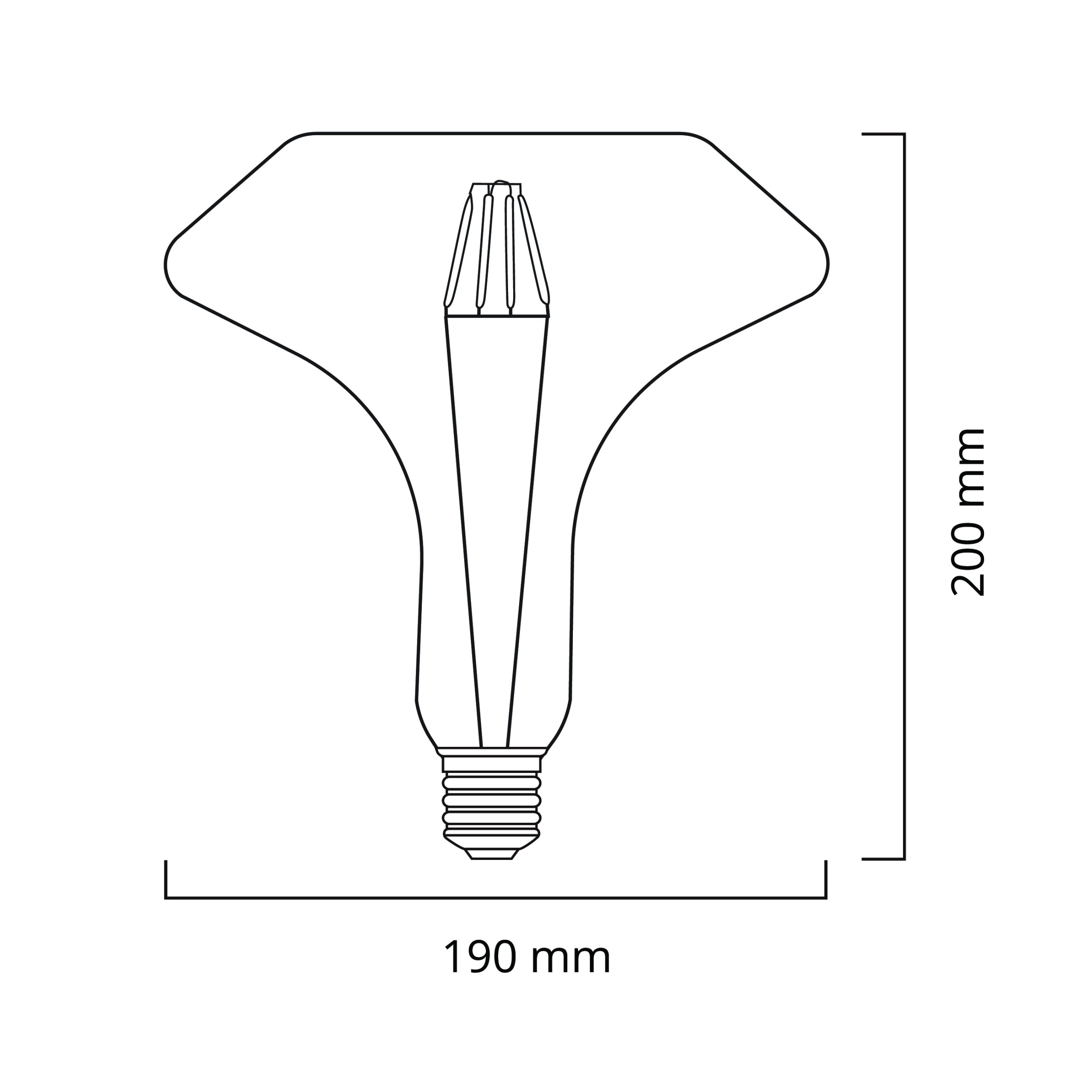 Lâmpada E27 (grosso) JAEL LED 5W 2200K 250lm Ambar - Image 2