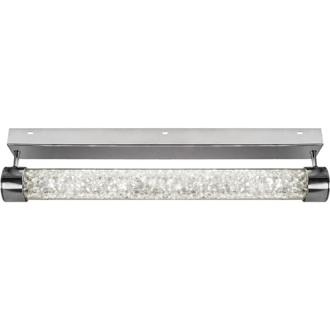 Plafond MINSK 1x24W LED 1920lm 4000K C.60xL.13,5xAlt.6,5cm transparente/cromado