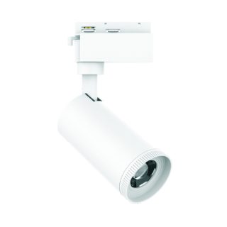 Foco para calha ARGOS (2 condutores) 30W LED CCT C.7,5xL.8xAlt.23cm branco