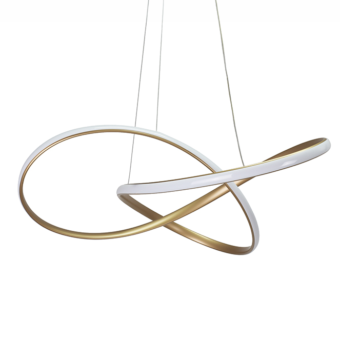 Suspensão SAMIRA 40W LED 3CCT 1700lm D.60cm dourada - Image 2