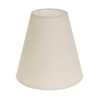 Abat-jour CIPRIOTA redondo cónico tela PVC8886 com encaixe E27 Alt.20xD.20cm natural (cru)