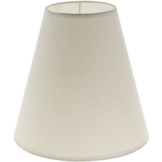 Abat-jour CIPRIOTA redondo cónico tela PVC802 com encaixe E27 Alt.20xD.20cm bege