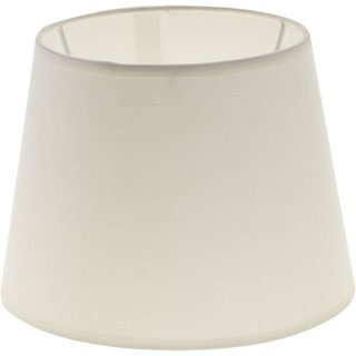 Abat-jour CIPRIOTA redondo cónico tela PVC802 com encaixe E27 Alt.15xD.20cm bege