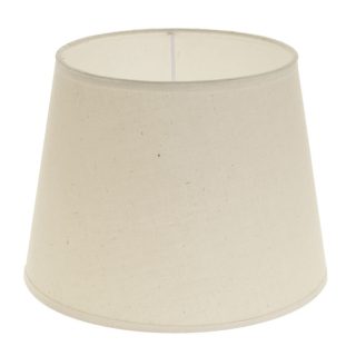 Abat-jour CIPRIOTA redondo cónico tela PVC8886 com encaixe E27 Alt.15xD.20cm natural (cru)