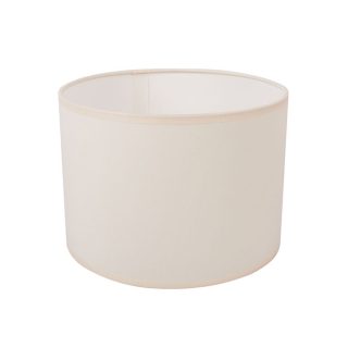 Abat-jour CIPRIOTA redondo tela PVC8886 com encaixe E27 Alt.15xD.20cm natural (cru)